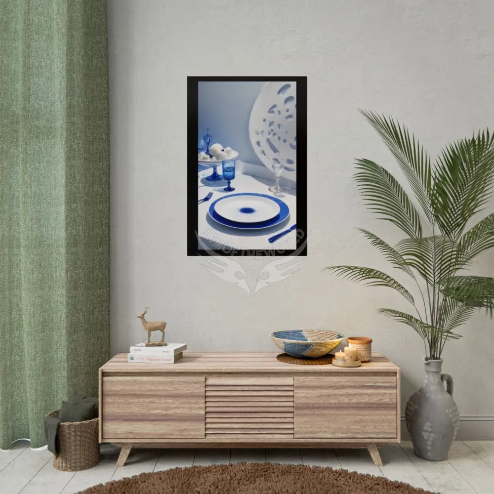 Cullinary Fashion Advertising Art Rolled Poster — Deep Color-Coordinated Magazine Art Poster