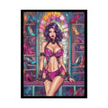 Cute Colorful Girl Rolled Posters — Sexy Seductive Wall Art 18″ x 24″ (Vertical) / Semi Glossy Poster