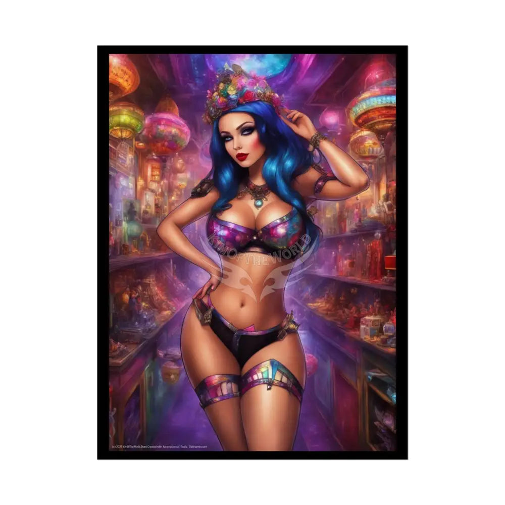 Cute Tall Girl Rolled Posters — Sexy Seductive Wall Art 18″ x 24″ (Vertical) / Semi Glossy Poster