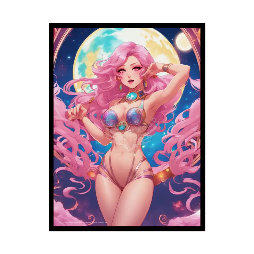 Cute Tall Girl Rolled Posters — Sexy Seductive Wall Art - Anime Girl Girlfriend 18″ x 24″ (Vertical) / Semi Glossy