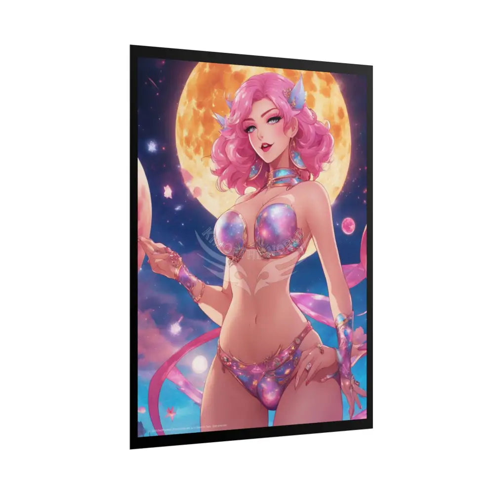 Cute Tall Girl Rolled Posters — Sexy Seductive Wall Art - Anime Girl Girlfriend Poster