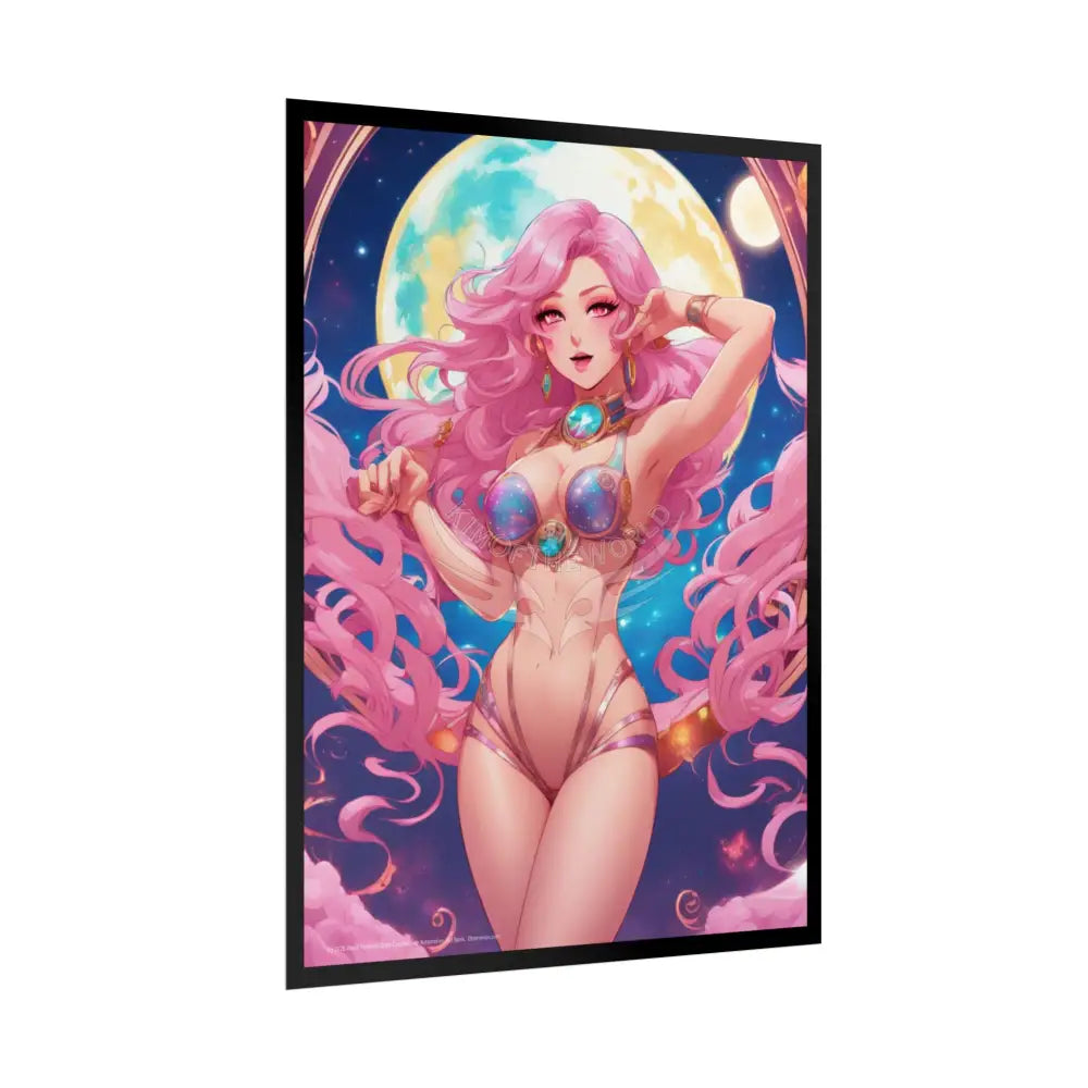 Cute Tall Girl Rolled Posters — Sexy Seductive Wall Art - Anime Girl Girlfriend Poster