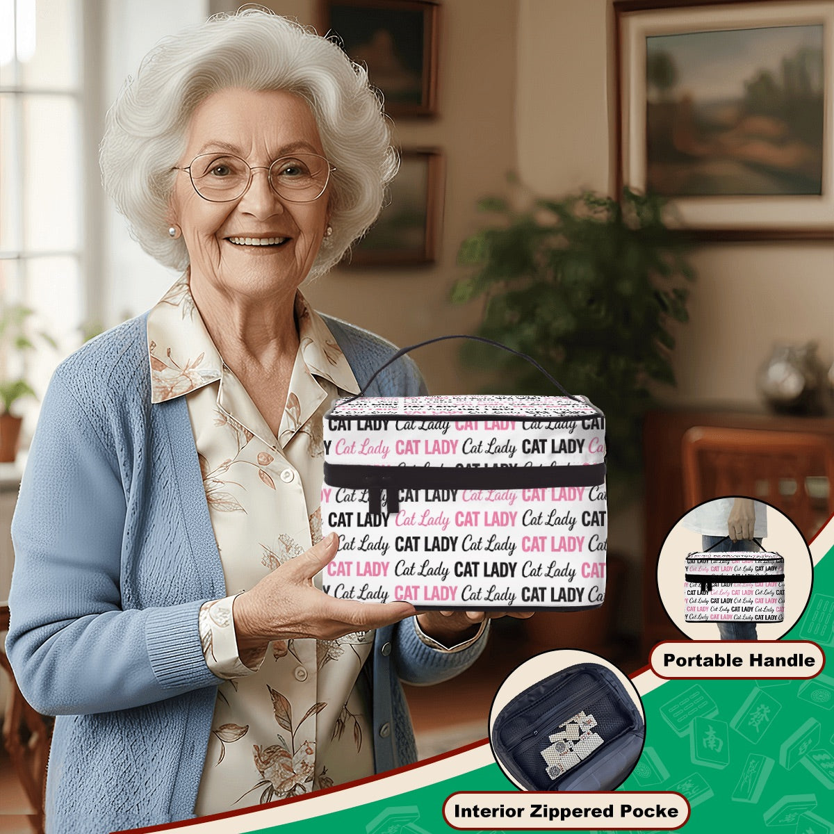Cat Lady Portable Bag
