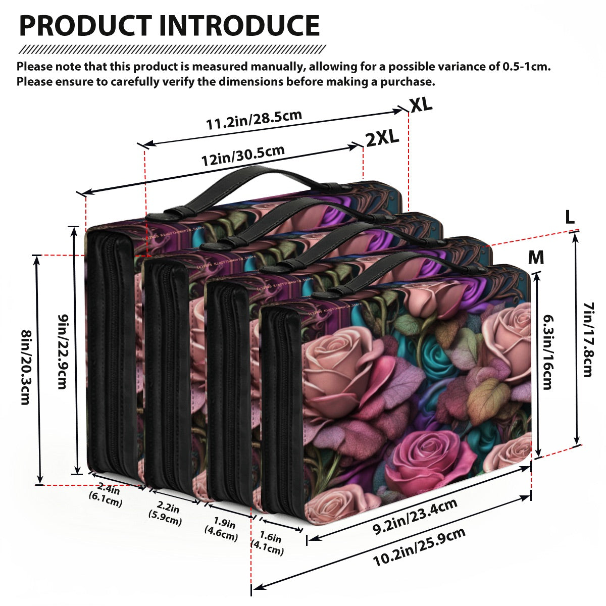 Gothic Rose Leather Bible Cover