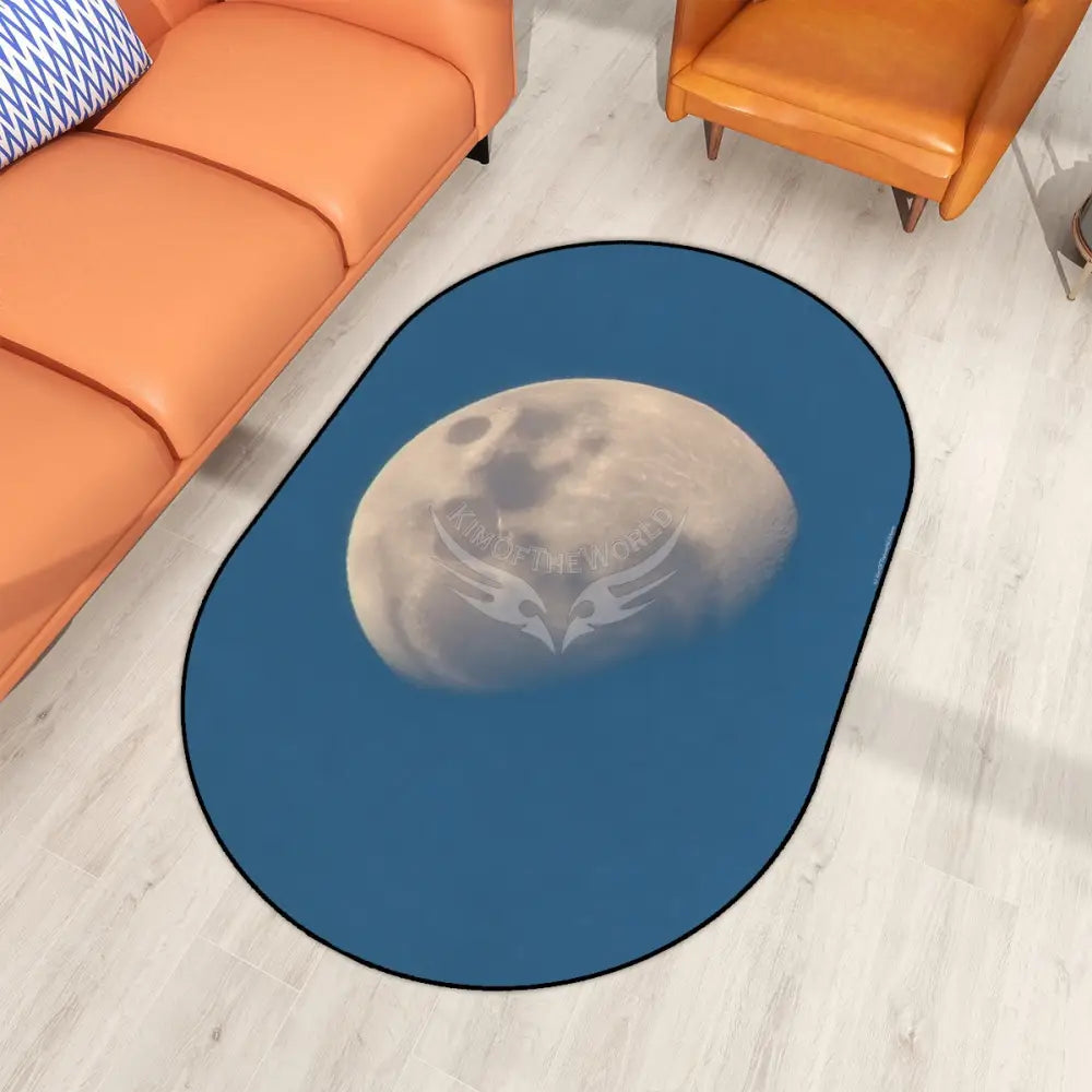 Daylight Moonphase Multiple Sizes Oval Area Rug Rugs & Mats