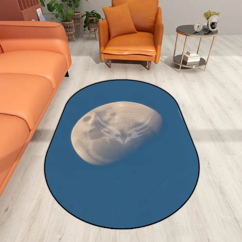 Daylight Moonphase Multiple Sizes Oval Area Rug Rugs & Mats