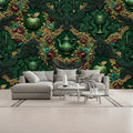 Deep Green 3D Giant Kitchen Unpasted Mural Wallpaper 144’’x100’’ 144’’x100’’ Wall Coverings