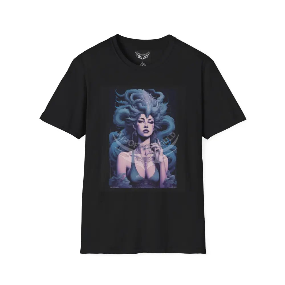 Dragon Lady Vaporwaves - Softstyle T-Shirt Black / XS T-Shirt