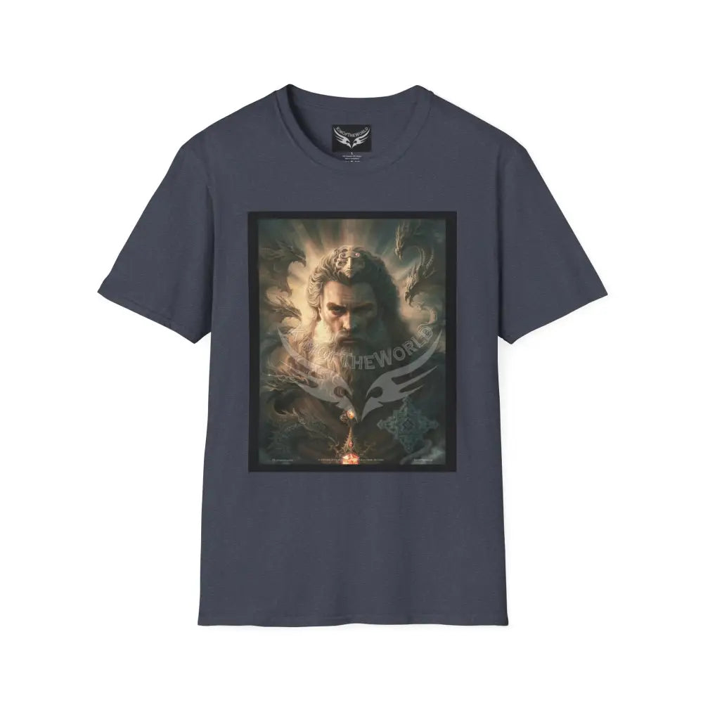 Dragon Wizard - Softstyle T-Shirt Heather Navy / XS T-Shirt