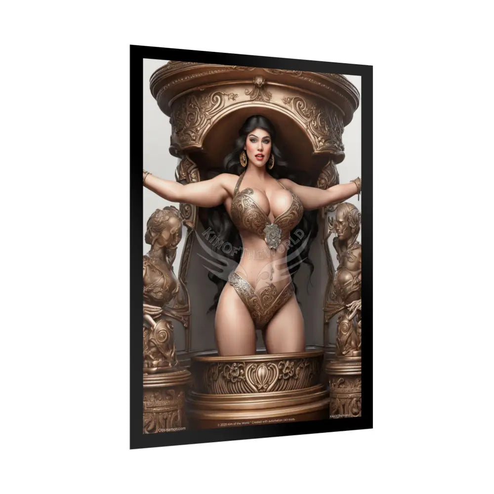 Empowered AI Lady Sexy Confident Ladies Girl Art Poster — Boudoir Fashion Wall Print (Adults Only) Poster