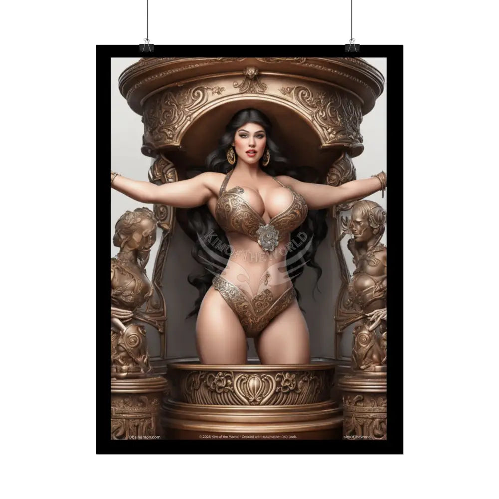 Empowered AI Lady Sexy Confident Ladies Girl Art Poster — Boudoir Fashion Wall Print (Adults Only) Poster