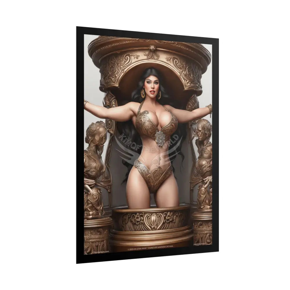 Empowered AI Lady Sexy Confident Ladies Girl Art Poster — Boudoir Fashion Wall Print (Adults Only) Poster