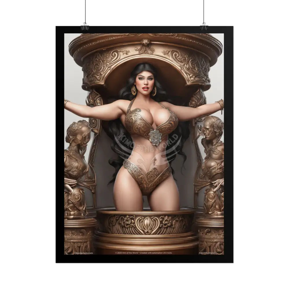 Empowered AI Lady Sexy Confident Ladies Girl Art Poster — Boudoir Fashion Wall Print (Adults Only) Poster