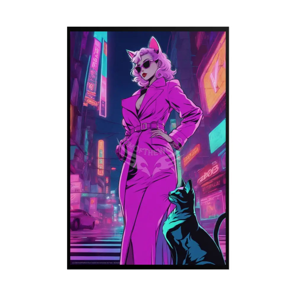Empowered Cat Lady Rolled Poster — ’Cat Ladies Are Still Hot’ Campaign Empowered Kind Generous Caring & Sexy 20″ x 30″