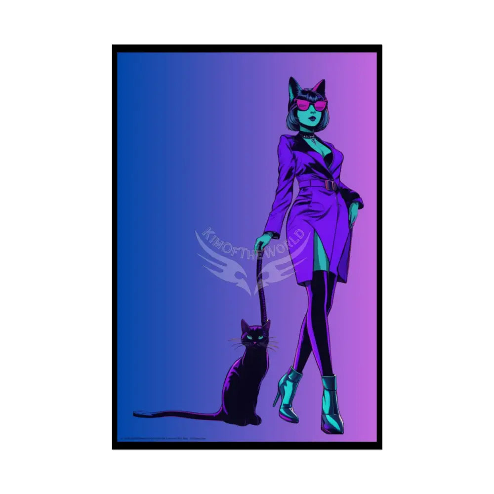 Empowered Cat Lady Rolled Poster — ’Cat Ladies Are Still Hot’ Campaign Empowered Kind Generous Caring & Sexy 20″ x 30″