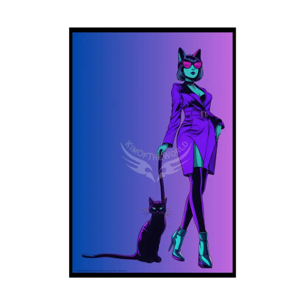 Empowered Cat Lady Rolled Poster — ’Cat Ladies Are Still Hot’ Campaign Empowered Kind Generous Caring & Sexy 24’’ x