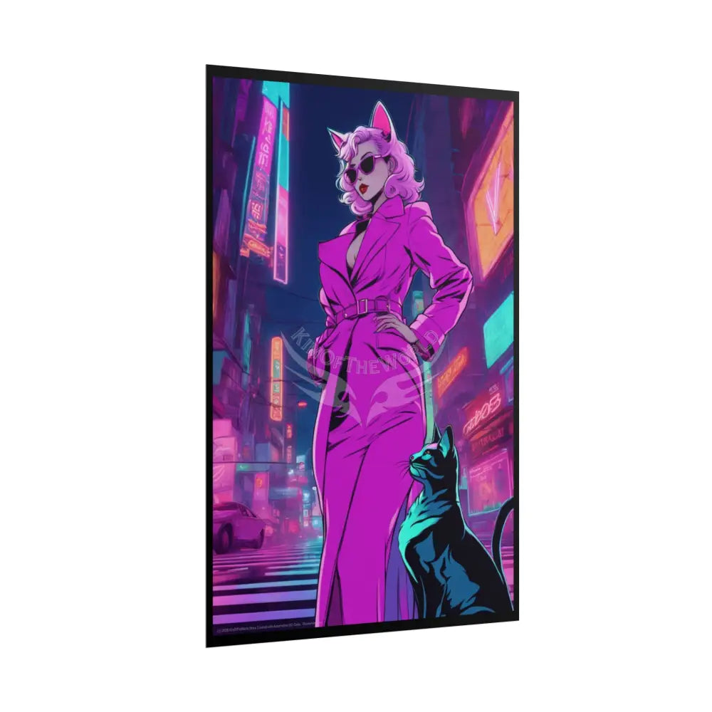 Empowered Cat Lady Rolled Poster — ’Cat Ladies Are Still Hot’ Campaign Empowered Kind Generous Caring & Sexy Poster