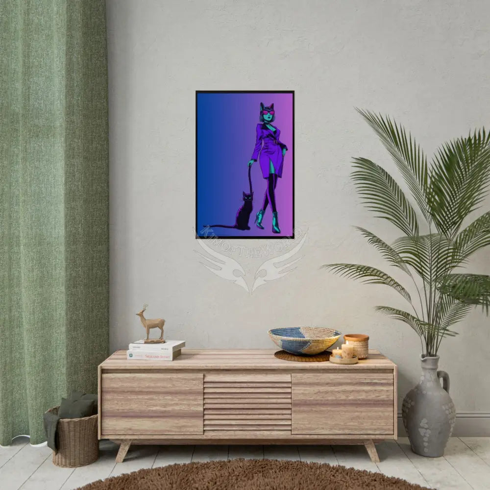 Empowered Cat Lady Rolled Poster — ’Cat Ladies Are Still Hot’ Campaign Empowered Kind Generous Caring & Sexy Poster