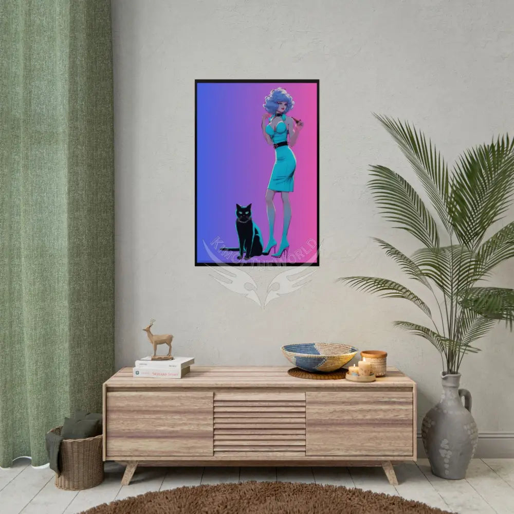 Empowered Cat Lady Rolled Poster — ’Cat Ladies Are Still Hot’ Campaign Empowered Kind Generous Caring & Sexy Poster