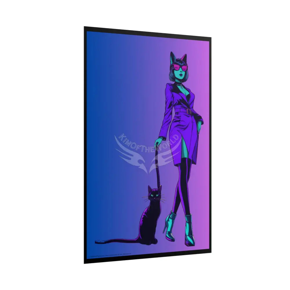 Empowered Cat Lady Rolled Poster — ’Cat Ladies Are Still Hot’ Campaign Empowered Kind Generous Caring & Sexy Poster