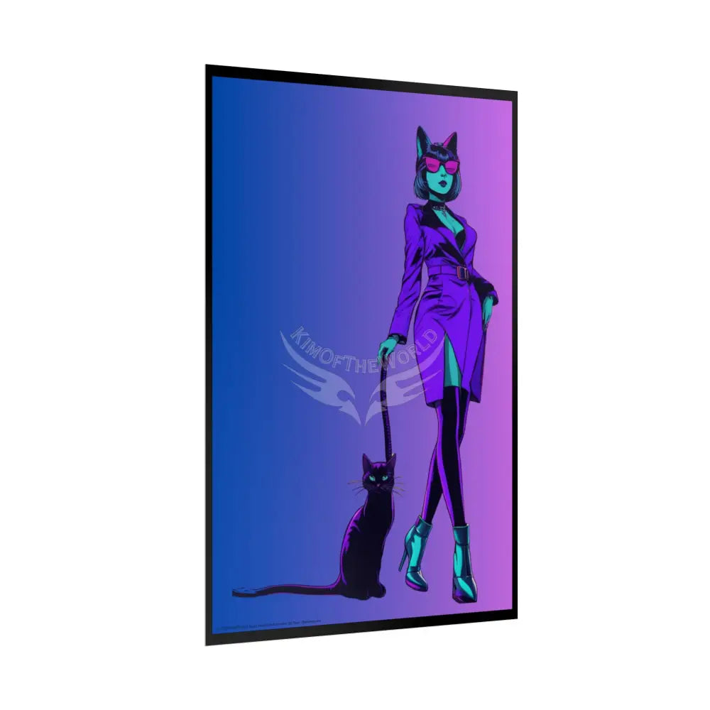 Empowered Cat Lady Rolled Poster — ’Cat Ladies Are Still Hot’ Campaign Empowered Kind Generous Caring & Sexy Poster