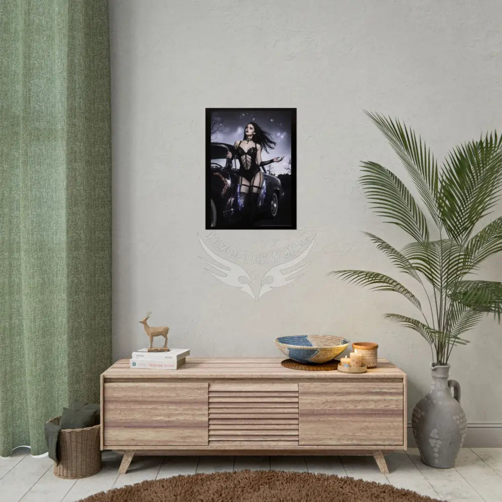 Empowered Goth Girl Women Retro Art Poster — Rolled Poster Poster