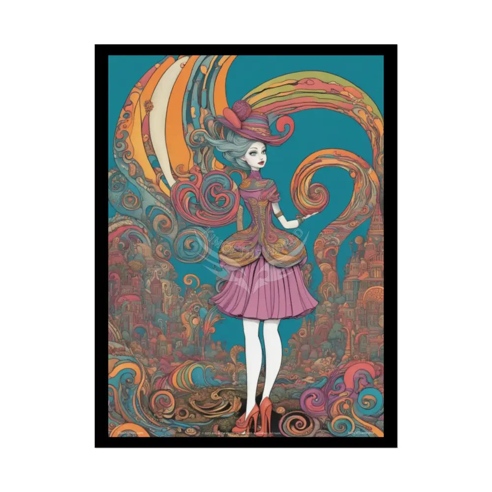 Empowered Lady Art Fashion Girls (Bold & Beautiful Female Characters) — Rolled Poster Set 18″ x 24″ (Vertical) / Semi