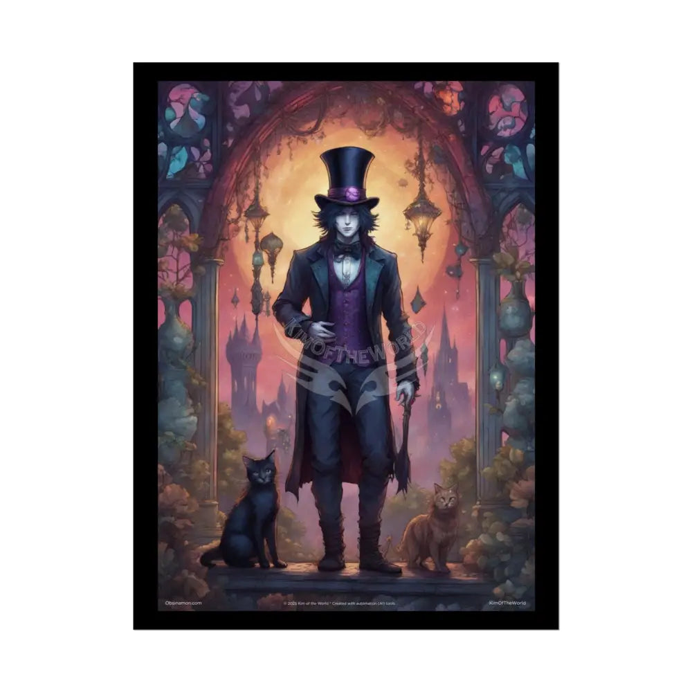 Empowered Men in Fashion Anime Gentleman Art Prints (Bold Male Characters)— Rolled Poster Set 18″ x 24″ (Vertical)