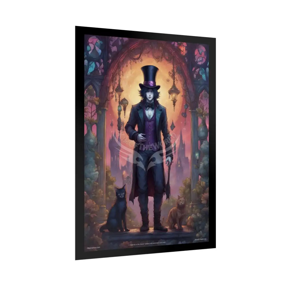 Empowered Men in Fashion Anime Gentleman Art Prints (Bold Male Characters)— Rolled Poster Set Poster