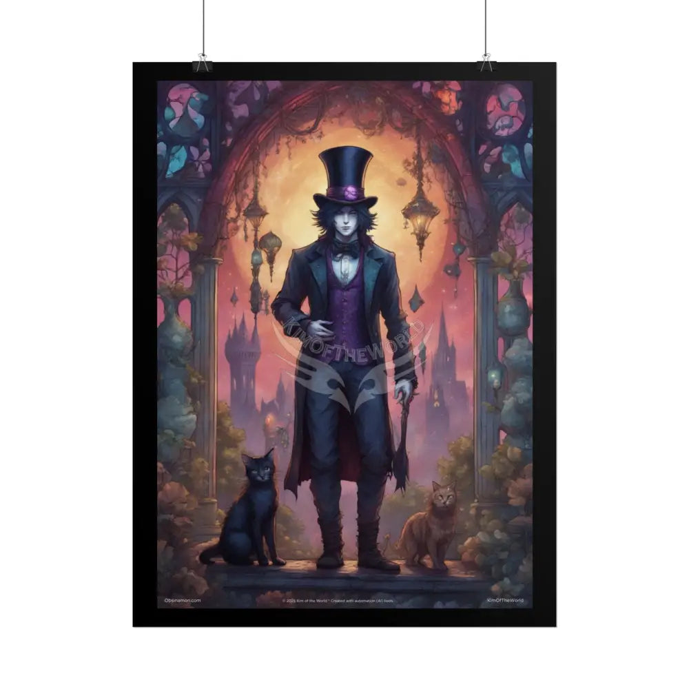 Empowered Men in Fashion Anime Gentleman Art Prints (Bold Male Characters)— Rolled Poster Set Poster