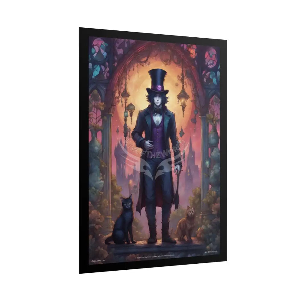 Empowered Men in Fashion Anime Gentleman Art Prints (Bold Male Characters)— Rolled Poster Set Poster