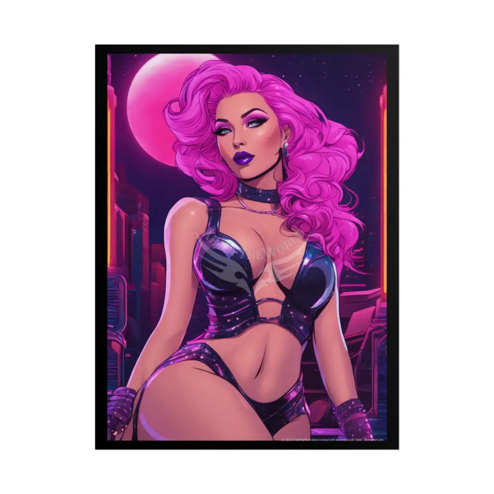 Empowered Weird Women Retro Art Poster — Rolled Poster 18″ x 24″ (Vertical) / Matte Poster