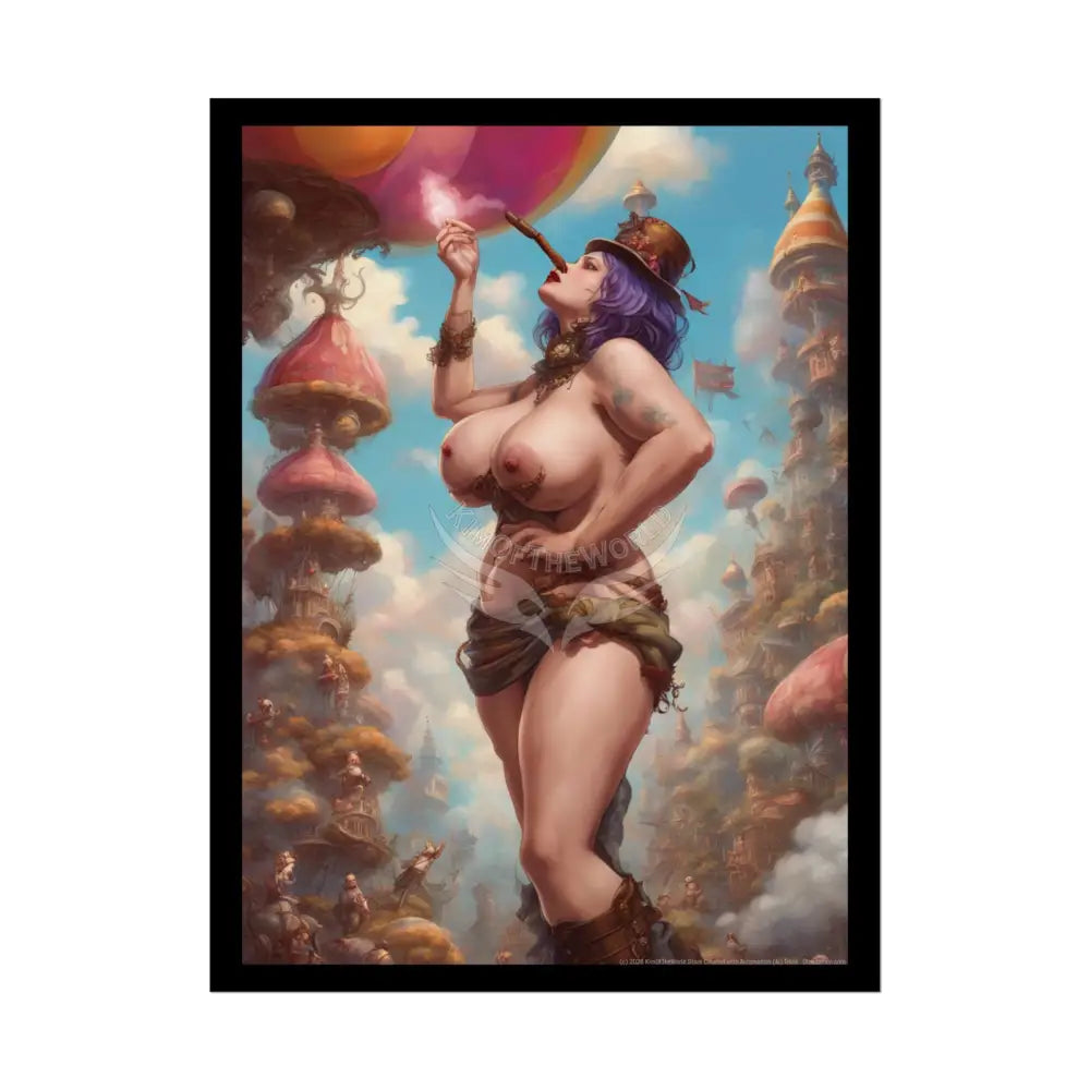 Empowered Weird Women Retro Art Poster — Rolled Poster 18″ x 24″ (Vertical) / Semi Glossy Poster