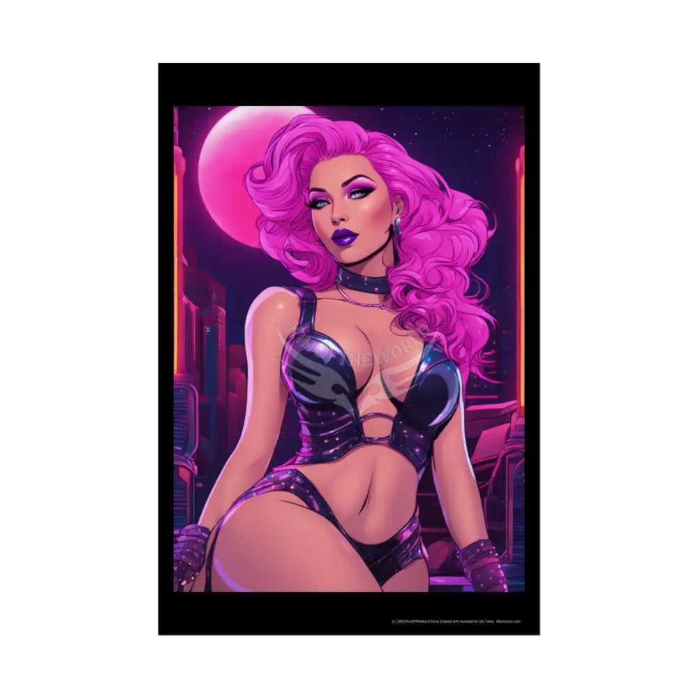 Empowered Weird Women Retro Art Poster — Rolled Poster 20″ x 30″ (Vertical) / Semi Glossy Poster