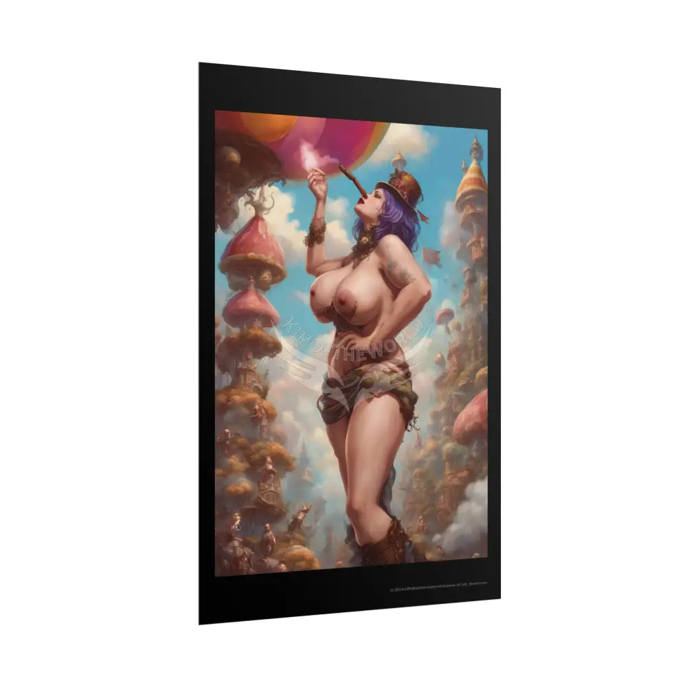 Empowered Weird Women Retro Art Poster — Rolled Poster Poster
