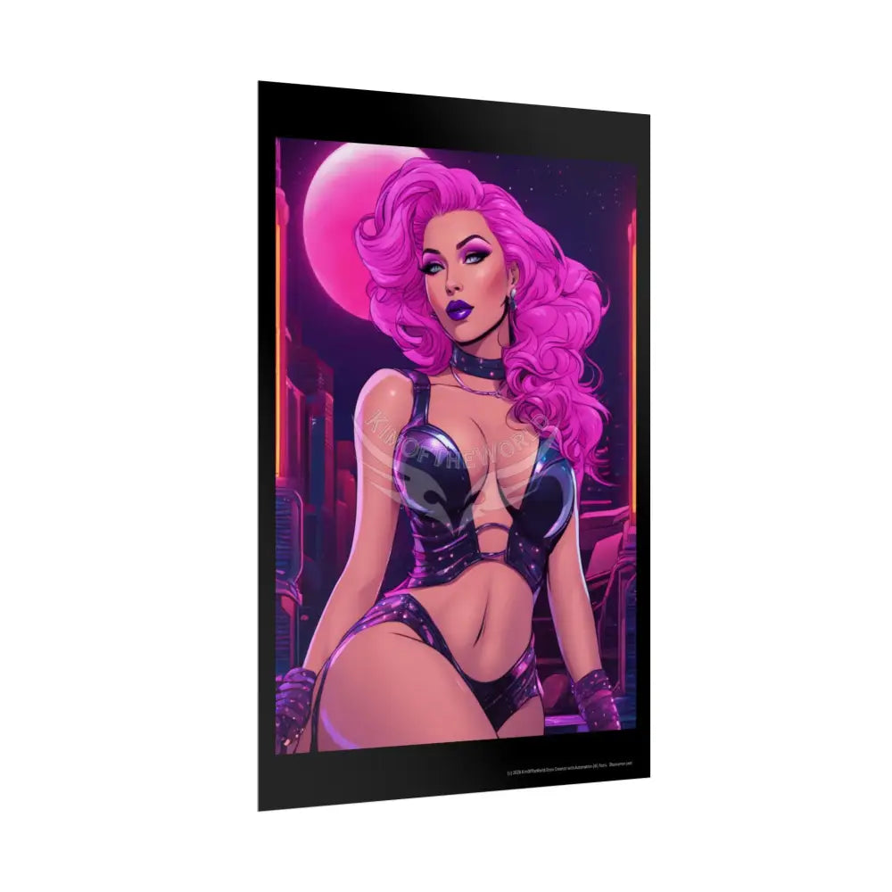 Empowered Weird Women Retro Art Poster — Rolled Poster Poster