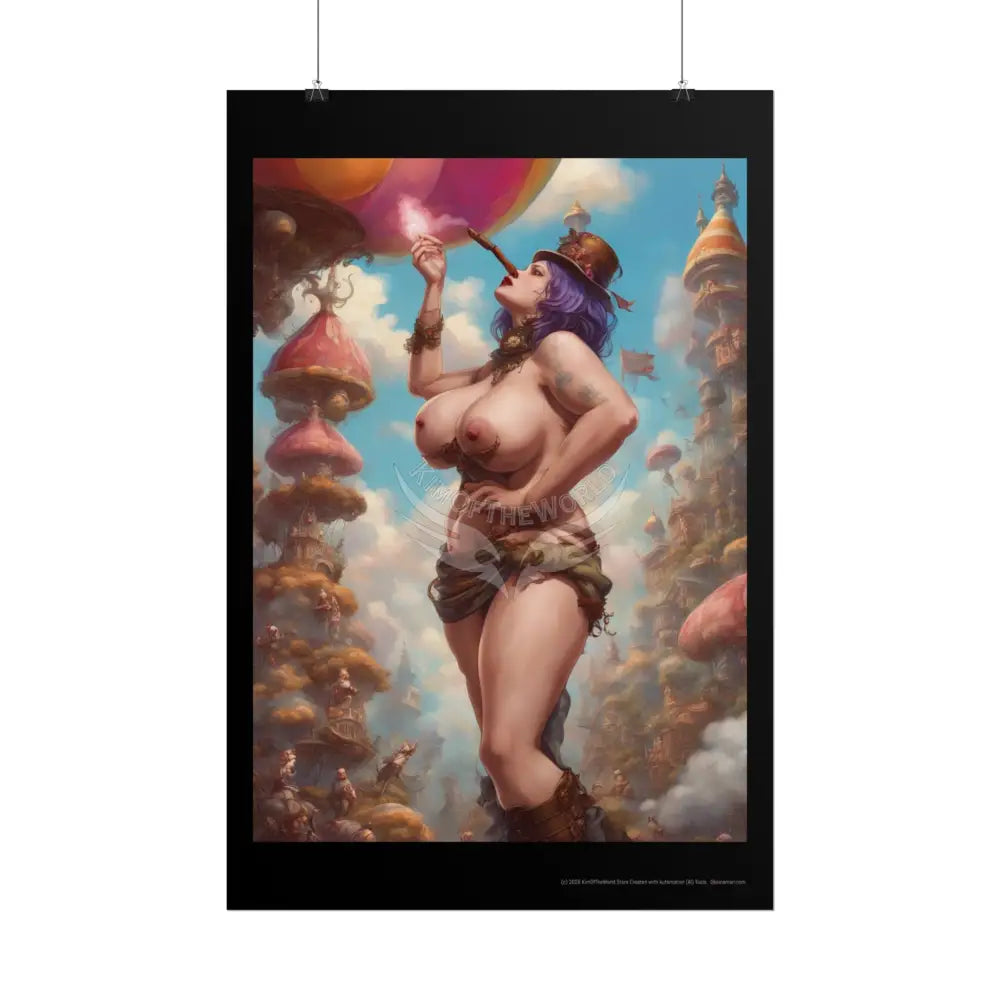 Empowered Weird Women Retro Art Poster — Rolled Poster Poster