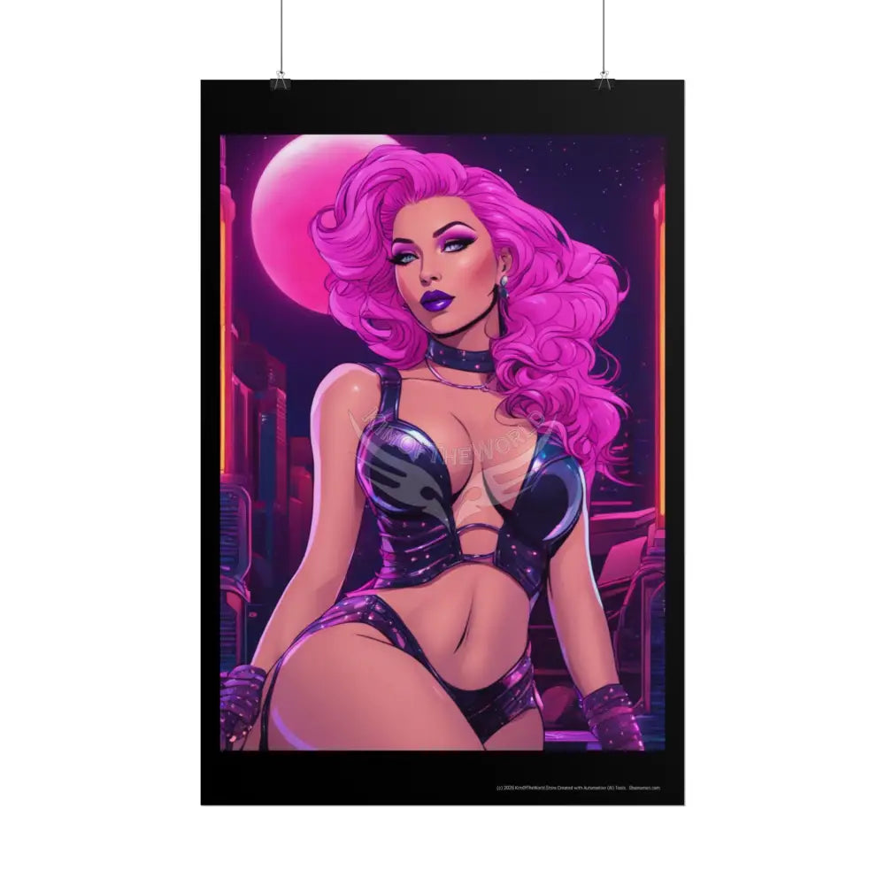 Empowered Weird Women Retro Art Poster — Rolled Poster Poster