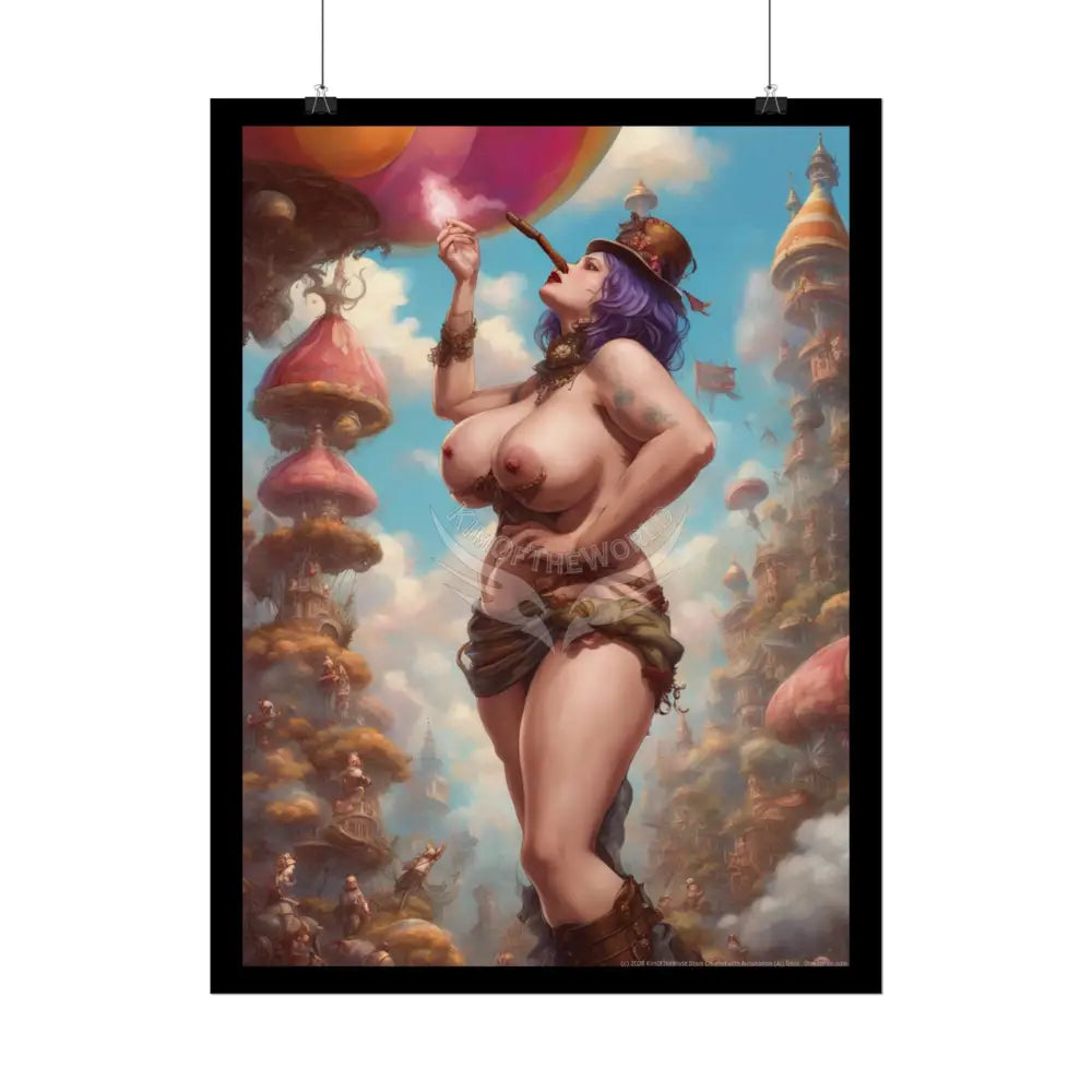 Empowered Weird Women Retro Art Poster — Rolled Poster Poster