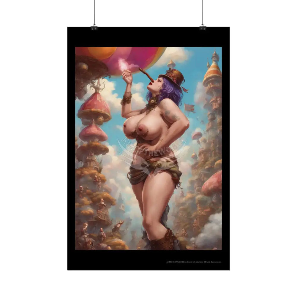 Empowered Weird Women Retro Art Poster — Rolled Poster Poster