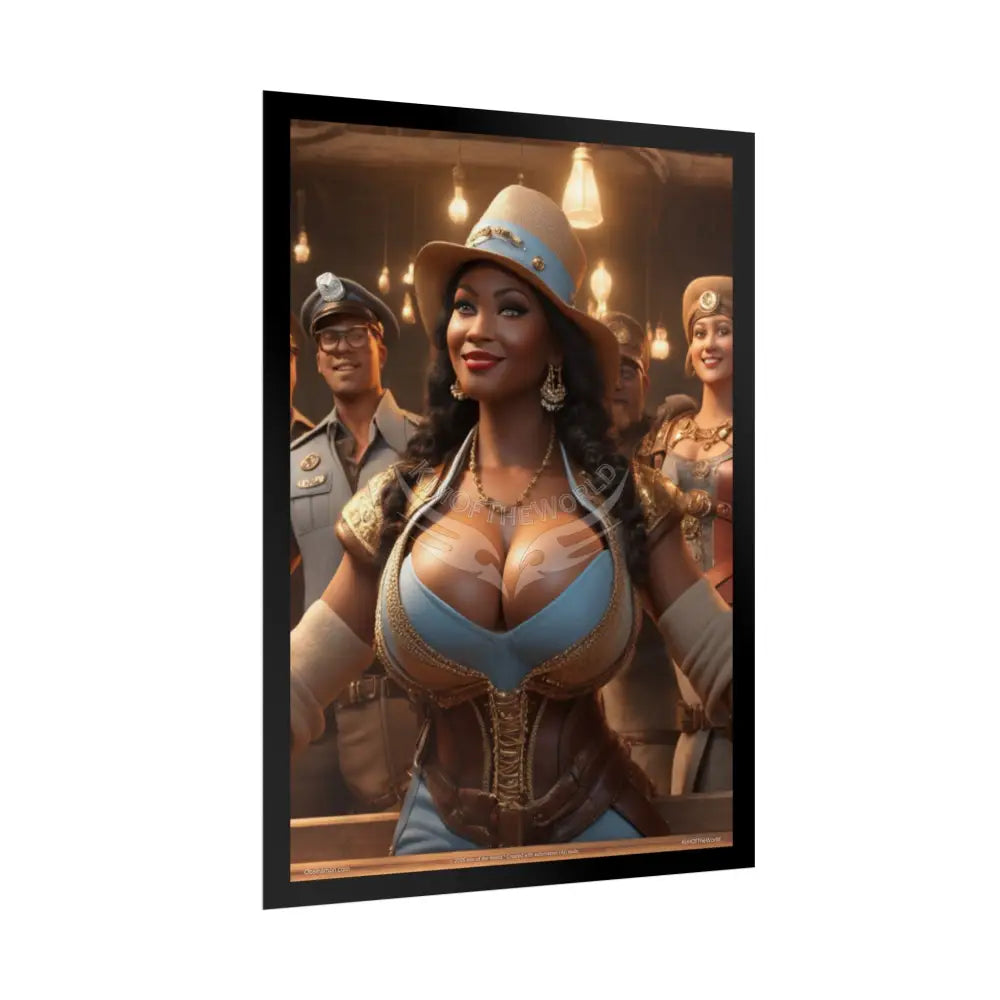 Empowered Woman Art Colorful Fashion Busty Girls (Bold & Beautiful Female Characters) — Rolled Poster Set Poster