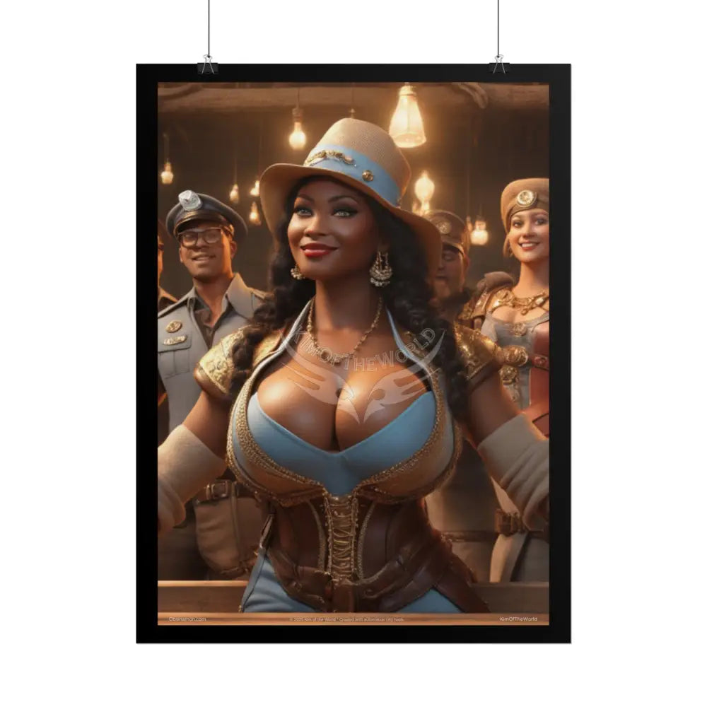 Empowered Woman Art Colorful Fashion Busty Girls (Bold & Beautiful Female Characters) — Rolled Poster Set Poster