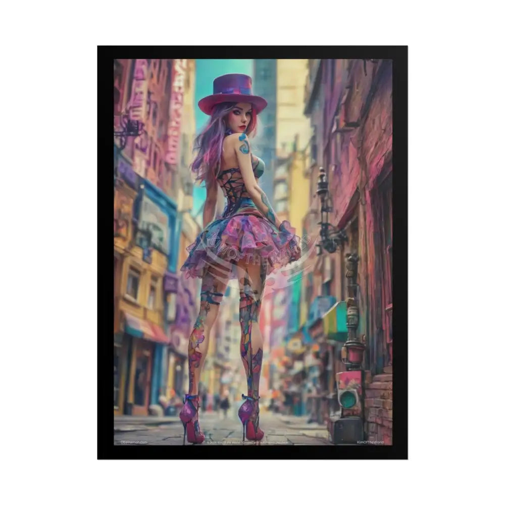 Empowered Woman Art Colorful Fashion Giantess Tall Girlfriend (Bold & Beautiful Female Characters) Weird Stiletto