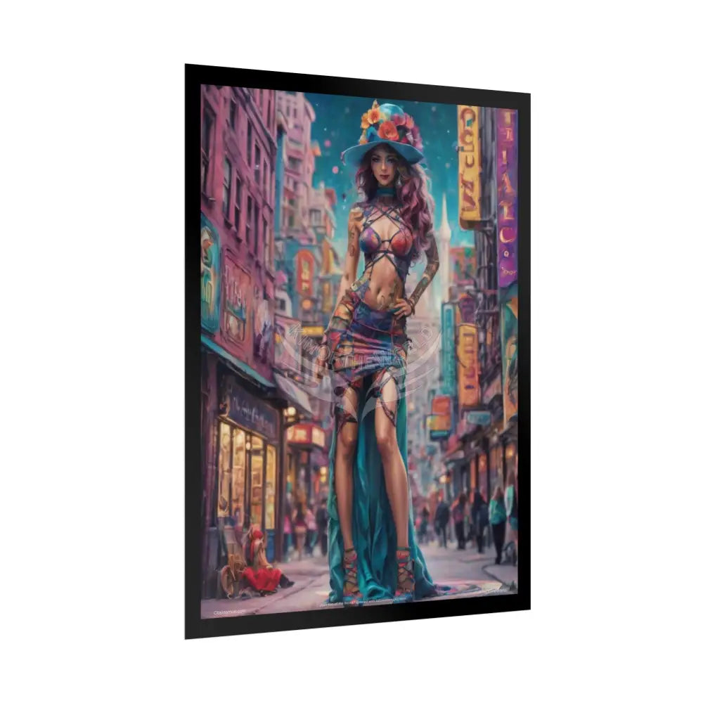 Empowered Woman Art Colorful Fashion Giantess Tall Girlfriend (Bold & Beautiful Female Characters) Weird Stiletto