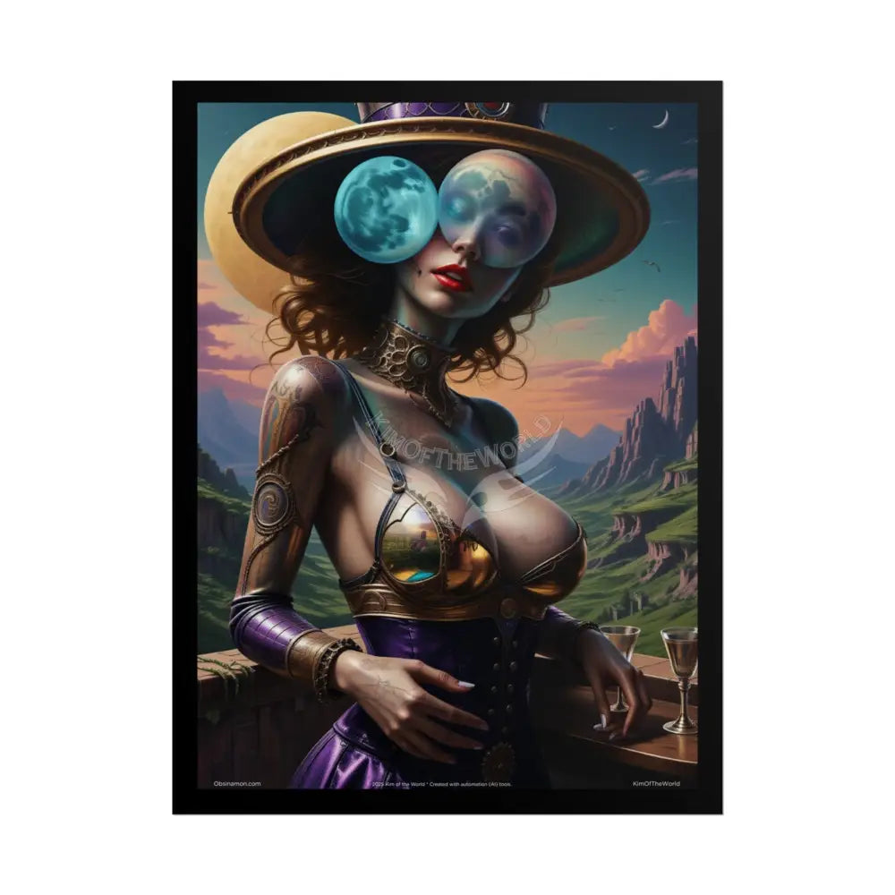 Empowered Woman Art Prints (Bold & Beautiful Female Characters) Weird Stiletto Fetish Shoe — Rolled Poster Set 18″ x