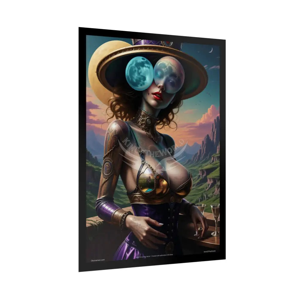 Empowered Woman Art Prints (Bold & Beautiful Female Characters) Weird Stiletto Fetish Shoe — Rolled Poster Set Poster