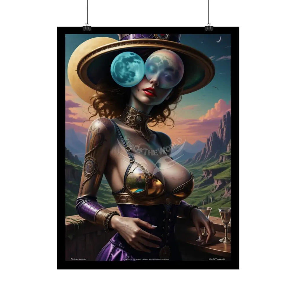 Empowered Woman Art Prints (Bold & Beautiful Female Characters) Weird Stiletto Fetish Shoe — Rolled Poster Set Poster