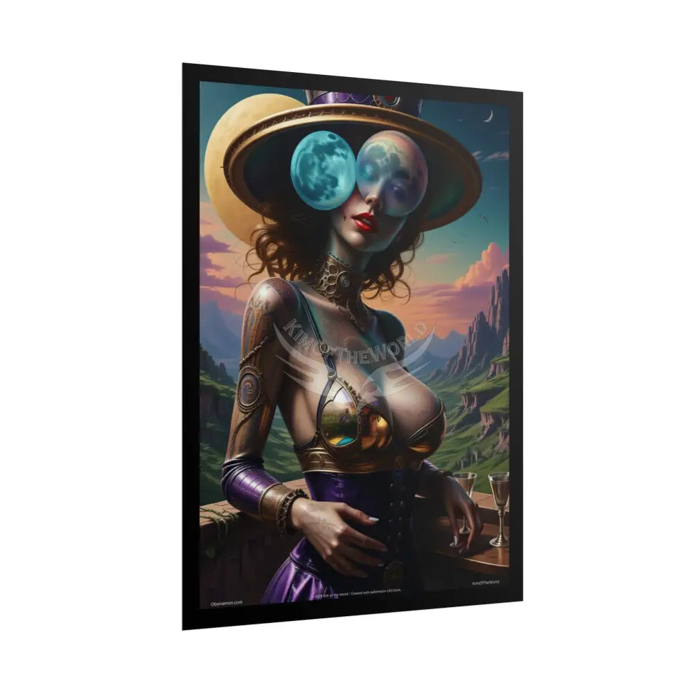 Empowered Woman Art Prints (Bold & Beautiful Female Characters) Weird Stiletto Fetish Shoe — Rolled Poster Set Poster