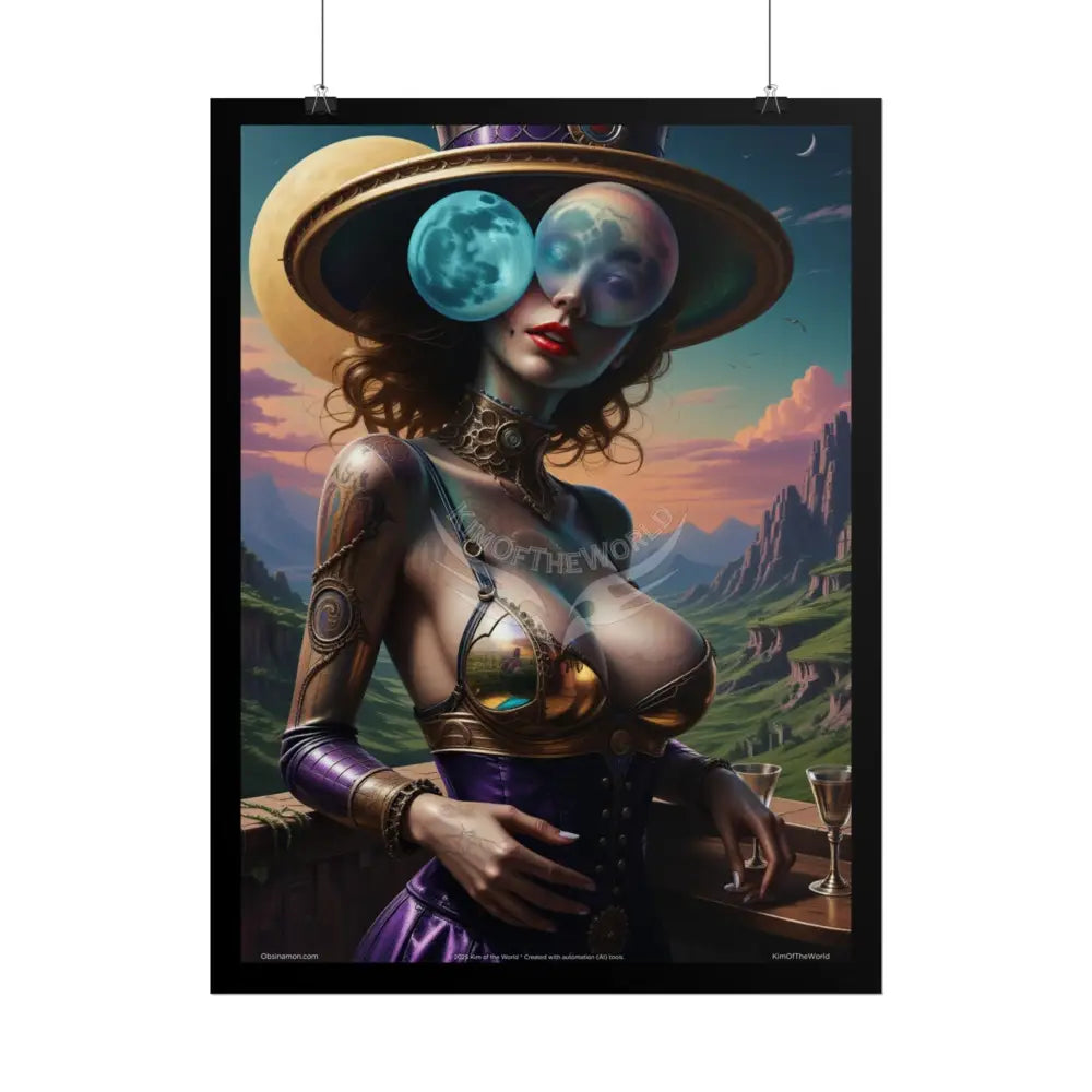 Empowered Woman Art Prints (Bold & Beautiful Female Characters) Weird Stiletto Fetish Shoe — Rolled Poster Set Poster