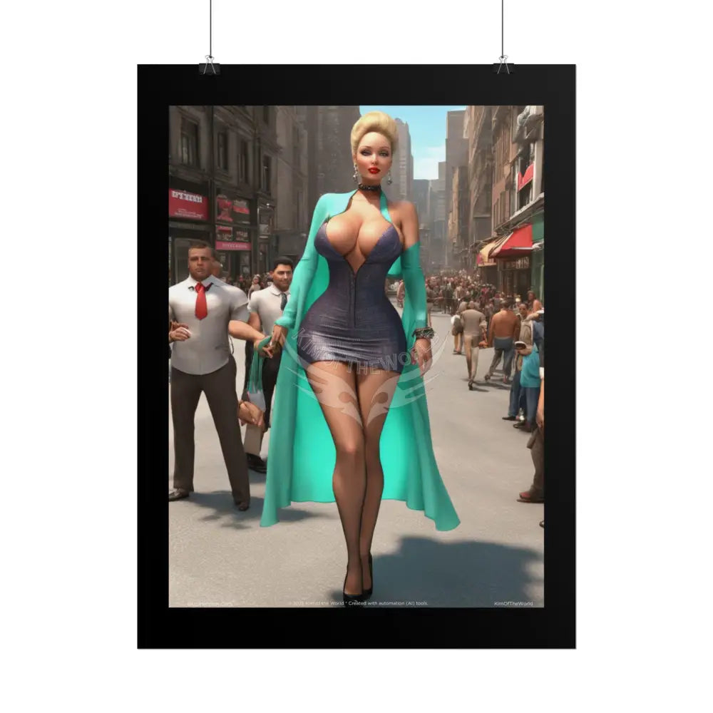 Empowered Women AI Girlfriend Art Prints (Bold Female Characters)— Rolled Poster Set Poster